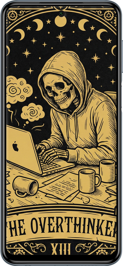 Силиконовый чехол The Overthinker для Xiaomi Redmi Note 9 Pro - 6774u-1911 изображение 