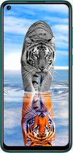 TPU чехол Тигр для Xiaomi Redmi Note 9 - 6016b-2017 изображение 