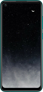 TPU чехол Сині хмари, Синій місяць для Xiaomi Redmi Note 9 - 6396b-2017 изображение 