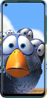 3D пластиковый матовый чехол Angry Birds для Xiaomi Redmi Note 9 - 6008m-2017 изображение 