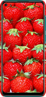 3D пластиковий матовий чехол Полуниця для Xiaomi Redmi Note 9 - 6020m-2017 изображение 