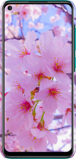 3D пластиковий матовий чехол Сакура для Xiaomi Redmi Note 9 - 6029m-2017 изображение 