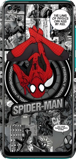 3D пластиковый матовый чехол Человек паук для Xiaomi Redmi Note 9 - 6279m-2017 изображение 