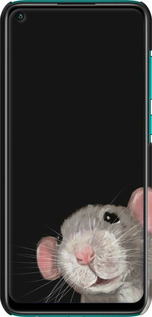 3D пластиковий матовий чехол The Peeking Rat для Xiaomi Redmi Note 9 - 6442m-2017 изображение 