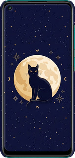3D пластиковый матовый чехол Cute Cat Celestial/Witchy для Xiaomi Redmi Note 9 - 6787m-2017 изображение 