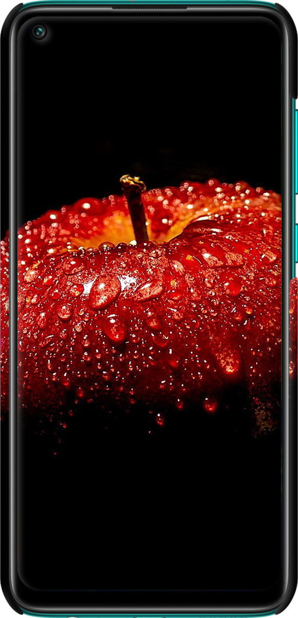 3D пластиковий матовий чехол Яблуко для Xiaomi Redmi Note 9 - 6022m-2017 изображение 