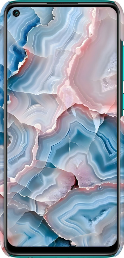 3D пластиковий матовий чехол Мрамор для Xiaomi Redmi Note 9 - 6306m-2017 изображение 