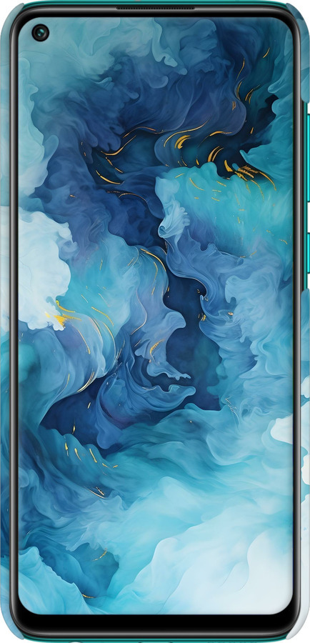 3D пластиковый матовый чехол Акварель для Xiaomi Redmi Note 9 - 6320m-2017 изображение 