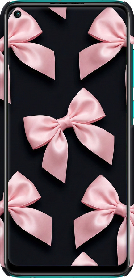 3D пластиковый матовый чехол Coquette Ribbons Dark Coquette для Xiaomi Redmi Note 9 - 6767m-2017 изображение 