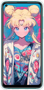 Силіконовий протиударний с посиленими кутами чехол Сейлор Мун 2 для Xiaomi Redmi Note 9 - 6351sp-2017 изображение 