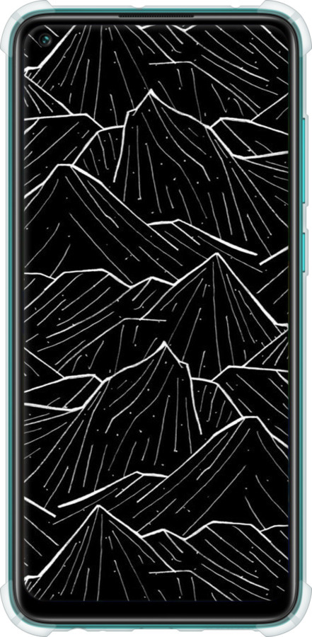 Силикон с усиленными углами чехол С изображением Темных гор для Xiaomi Redmi Note 9 - 6489sp-2017 изображение 