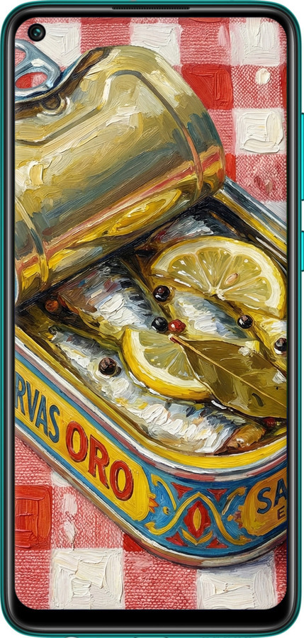 Силиконовый чехол Vintage Sardine Tin Phone для Xiaomi Redmi Note 9 - 6772u-2017 изображение 