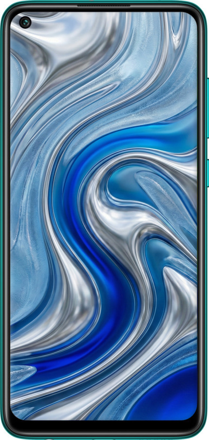 2D пластиковый чехол Liquid Chrome для Xiaomi Redmi Note 9 - 6781t-2017 изображение 