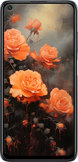 Силіконовий чехол Оранжеві троянди для Xiaomi Redmi Note 9T - 5944u-2261 изображение 