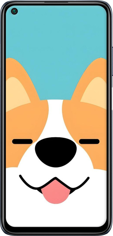 Силиконовый чехол Корги для Xiaomi Redmi Note 9T - 6280u-2261 изображение 