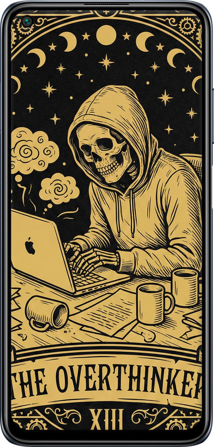 Силиконовый чехол The Overthinker для Xiaomi Redmi Note 9T - 6774u-2261 изображение 