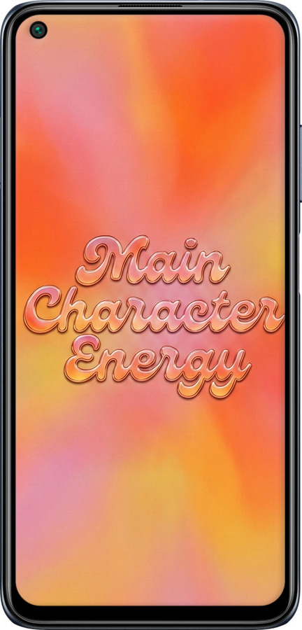 Силиконовый чехол Aura Gradient Main Character Energy Aesthetic Y2K для Xiaomi Redmi Note 9T - 6783u-2261 изображение 