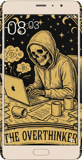 3D пластиковий матовий чехол The Overthinker для Xiaomi Redmi Pro - 6774m-342 изображение 