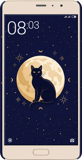 3D пластиковий матовий чехол Cute Cat Celestial/Witchy для Xiaomi Redmi Pro - 6787m-342 изображение 