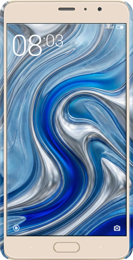 3D пластиковий матовий чехол Liquid Chrome для Xiaomi Redmi Pro - 6781m-342 изображение 