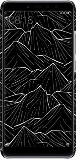 3D пластиковый матовый чехол С изображением Темных гор для Xiaomi Redmi S2 - 6489m-1494 изображение 
