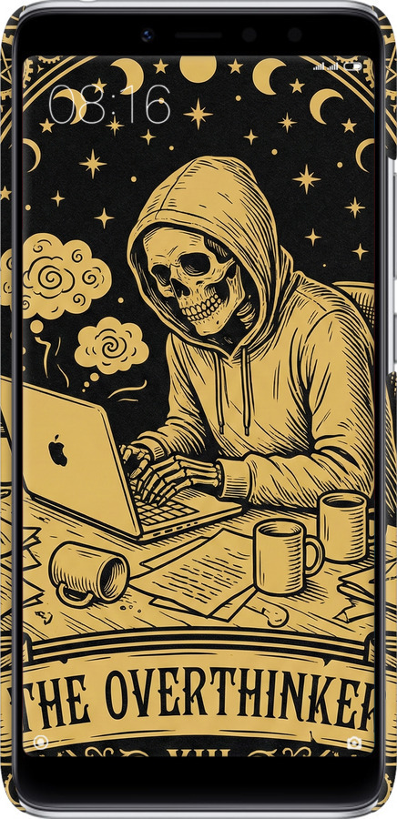 3D пластиковий матовий чехол The Overthinker для Xiaomi Redmi S2 - 6774m-1494 изображение 