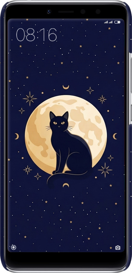 3D пластиковий матовий чехол Cute Cat Celestial/Witchy для Xiaomi Redmi S2 - 6787m-1494 изображение 