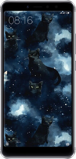 2D пластиковий чехол Зображення котиків з темною аквареллю для Xiaomi Redmi S2 - 6521t-1494 изображение 