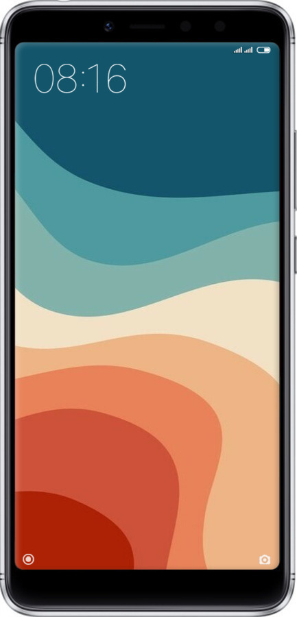 2D пластиковый чехол В стиле ретро с волнами для Xiaomi Redmi S2 - 6531t-1494 изображение 