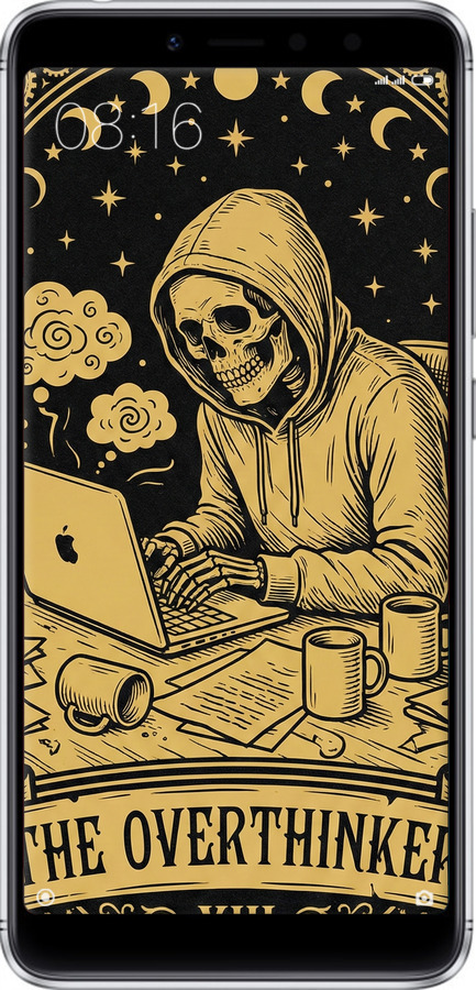 2D пластиковий чехол The Overthinker для Xiaomi Redmi S2 - 6774t-1494 изображение 