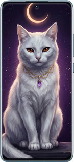 TPU чехол Mystic White Cat Gothic Dark Purple Gold для Xiaomi 12X - 6805b-2941 изображение 