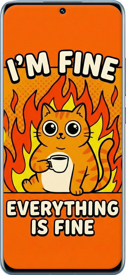 Силіконовий чехол Funny Cat для Xiaomi 12 - 6786u-2555 изображение 