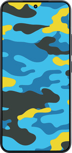 TPU чехол Желто-голубой камуфляж для Xiaomi Xiaomi 15 - 1084b-3880 изображение 