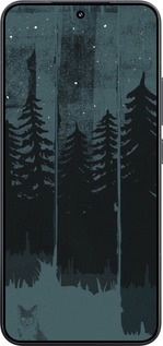 TPU чехол Лиса и ночной лес для Xiaomi Xiaomi 15 - 6481b-3880 изображение 
