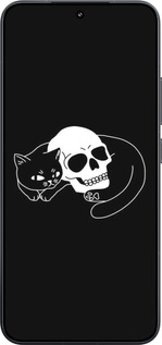 TPU чехол Із зображенням кота та черепа для Xiaomi Xiaomi 15 - 6491b-3880 изображение 