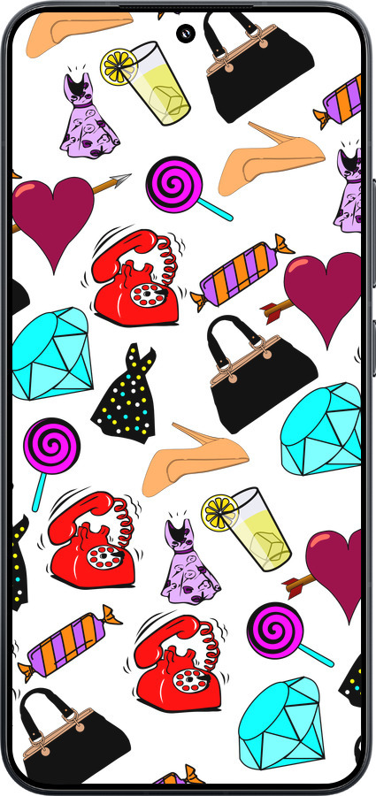 TPU чехол stickers для Xiaomi Xiaomi 15 - 4757b-3880 изображение 