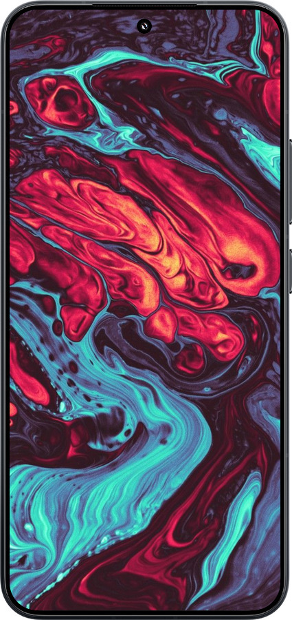 TPU чехол Синя червона абстакція для Xiaomi Xiaomi 15 - 5339b-3880 изображение 