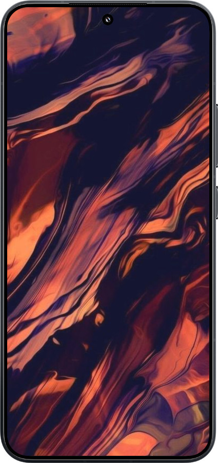 TPU чехол Чорно-помаранчева абстракція для Xiaomi Xiaomi 15 - 5340b-3880 изображение 
