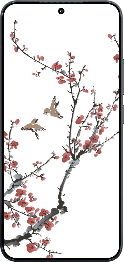 TPU чехол Сакура v2 для Xiaomi Xiaomi 15 - 5538b-3880 изображение 