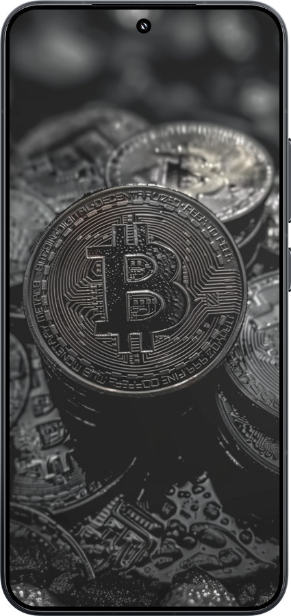 TPU чехол Black Bitcoin для Xiaomi Xiaomi 15 - 6090b-3880 изображение 