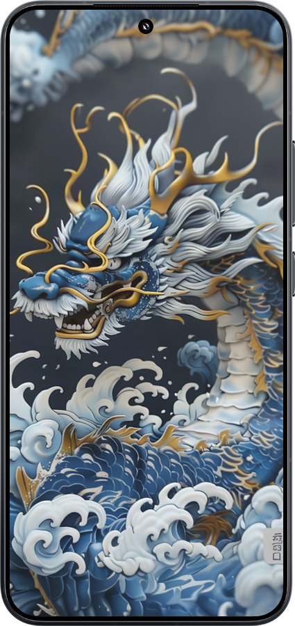 TPU чехол Водяной дракон для Xiaomi Xiaomi 15 - 6113b-3880 изображение 