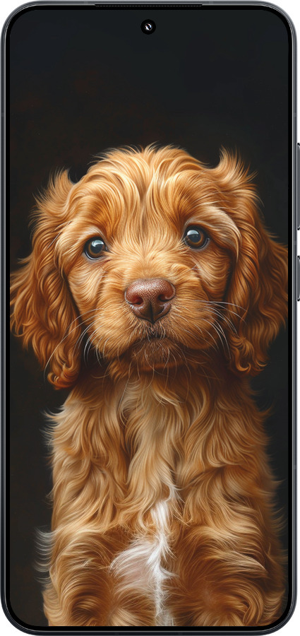TPU чехол Cocker spaniel на черном фоне для Xiaomi Xiaomi 15 - 6137b-3880 изображение 