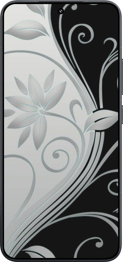 TPU чехол Квіти на чорно-білому фоні для Xiaomi Xiaomi 15 - 840b-3880 изображение 
