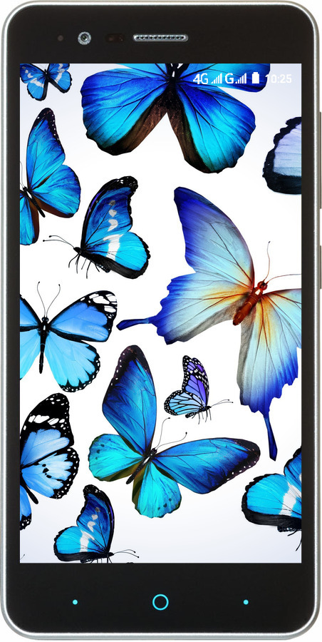 Силіконовий чехол Метелики для ZTE A510 - 6023u-432 изображение 
