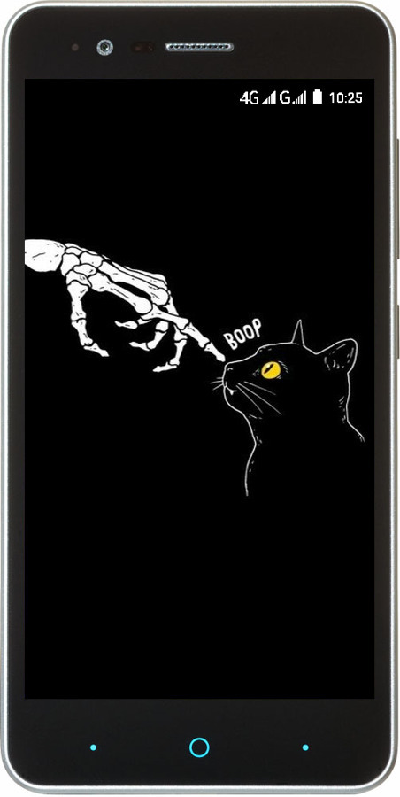 Силиконовый чехол Кошка для ZTE A510 - 6505u-432 изображение 