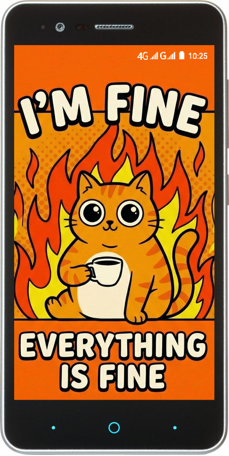 Силиконовый чехол Funny Cat для ZTE A510 - 6786u-432 изображение 