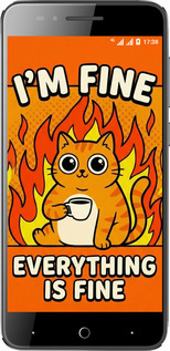 Силиконовый чехол Funny Cat для ZTE A610 - 6786u-433 изображение 