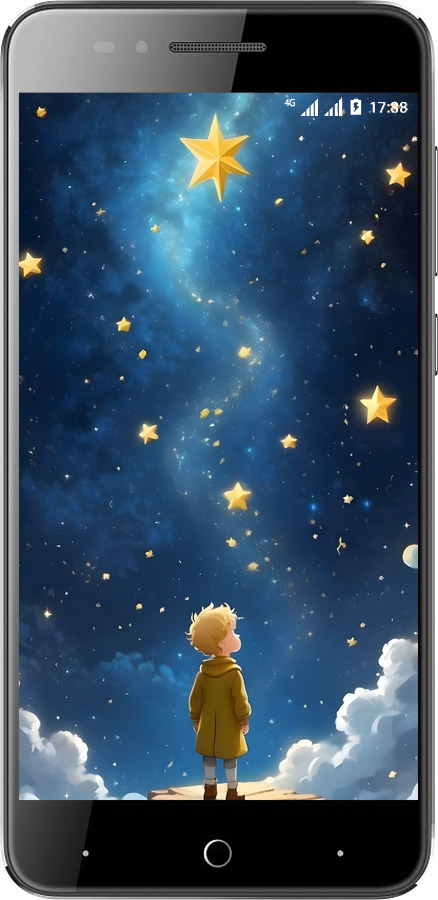Силіконовий чехол Маленький принц для ZTE A610 - 6326u-433 изображение 
