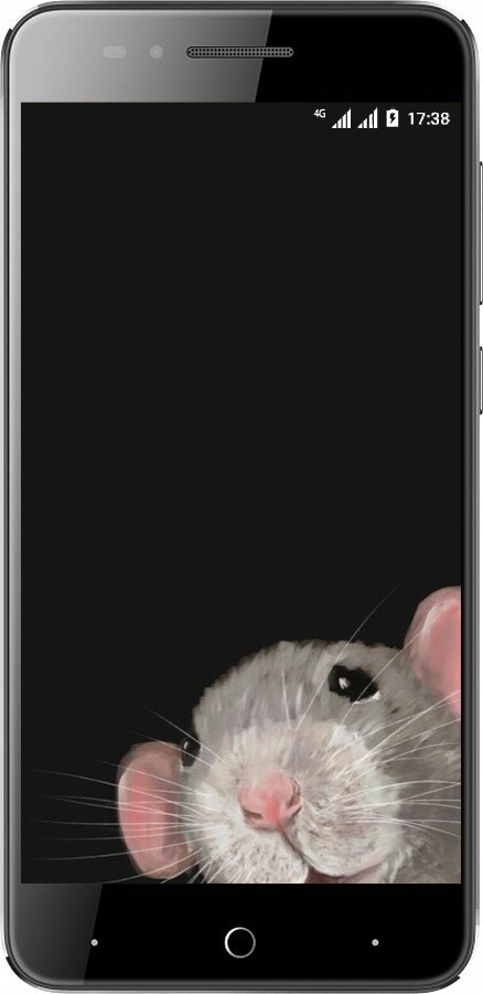 Силиконовый чехол The Peeking Rat для ZTE A610 - 6442u-433 изображение 