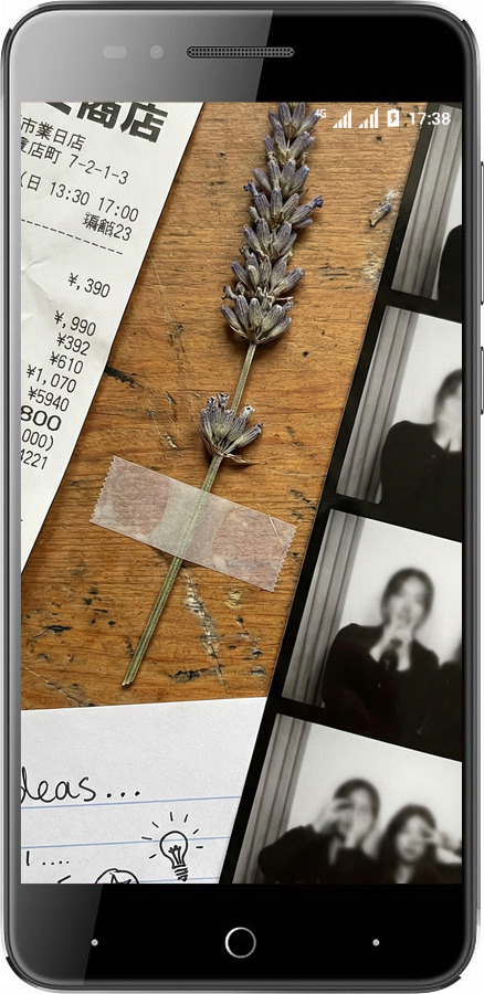 Силиконовый чехол Aesthetic Scrapbook Collage для ZTE A610 - 6773u-433 изображение 